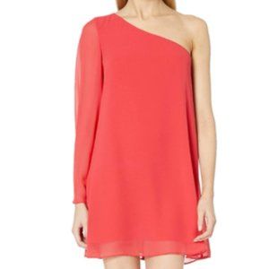 BCBGeneration Women's One Shoulder Chiffon Dress